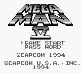 Mega Man V Title Screen